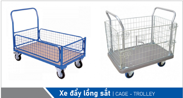 Xe đẩy lồng sắt